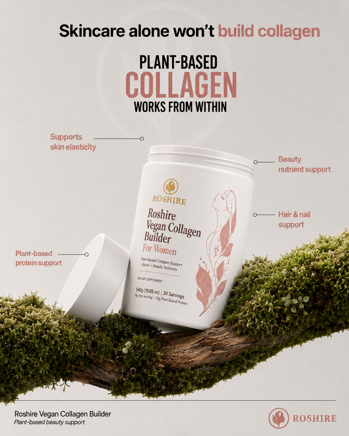 ROSHIRE Women's Collagen – Total Beauty & Wellness Complex