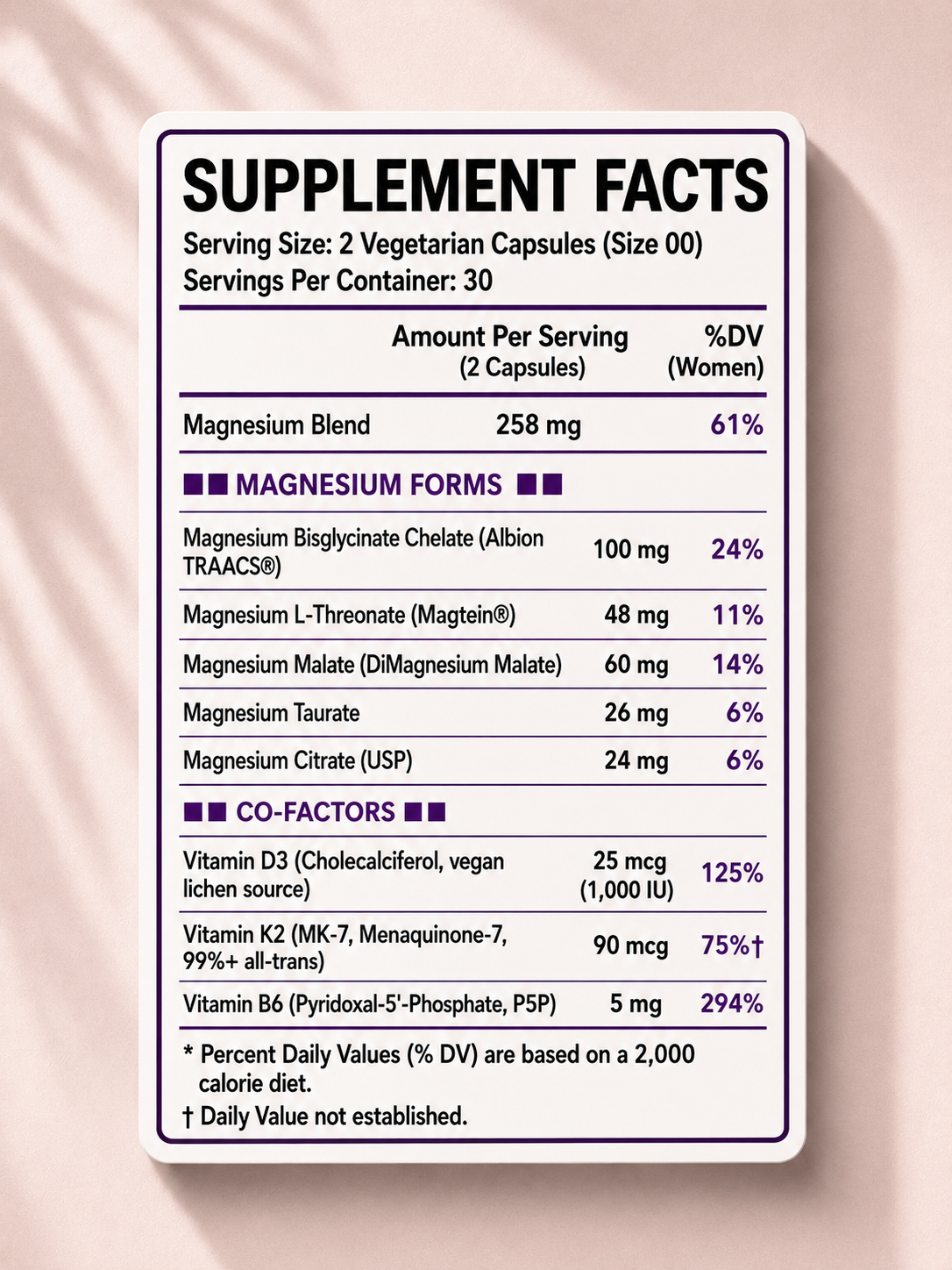 ROSHIRE Dual-Chelated Magnesium Complex for Women