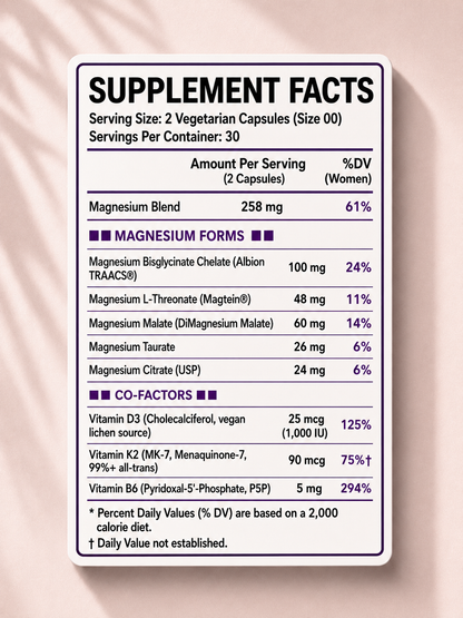 ROSHIRE Dual-Chelated Magnesium Complex for Women