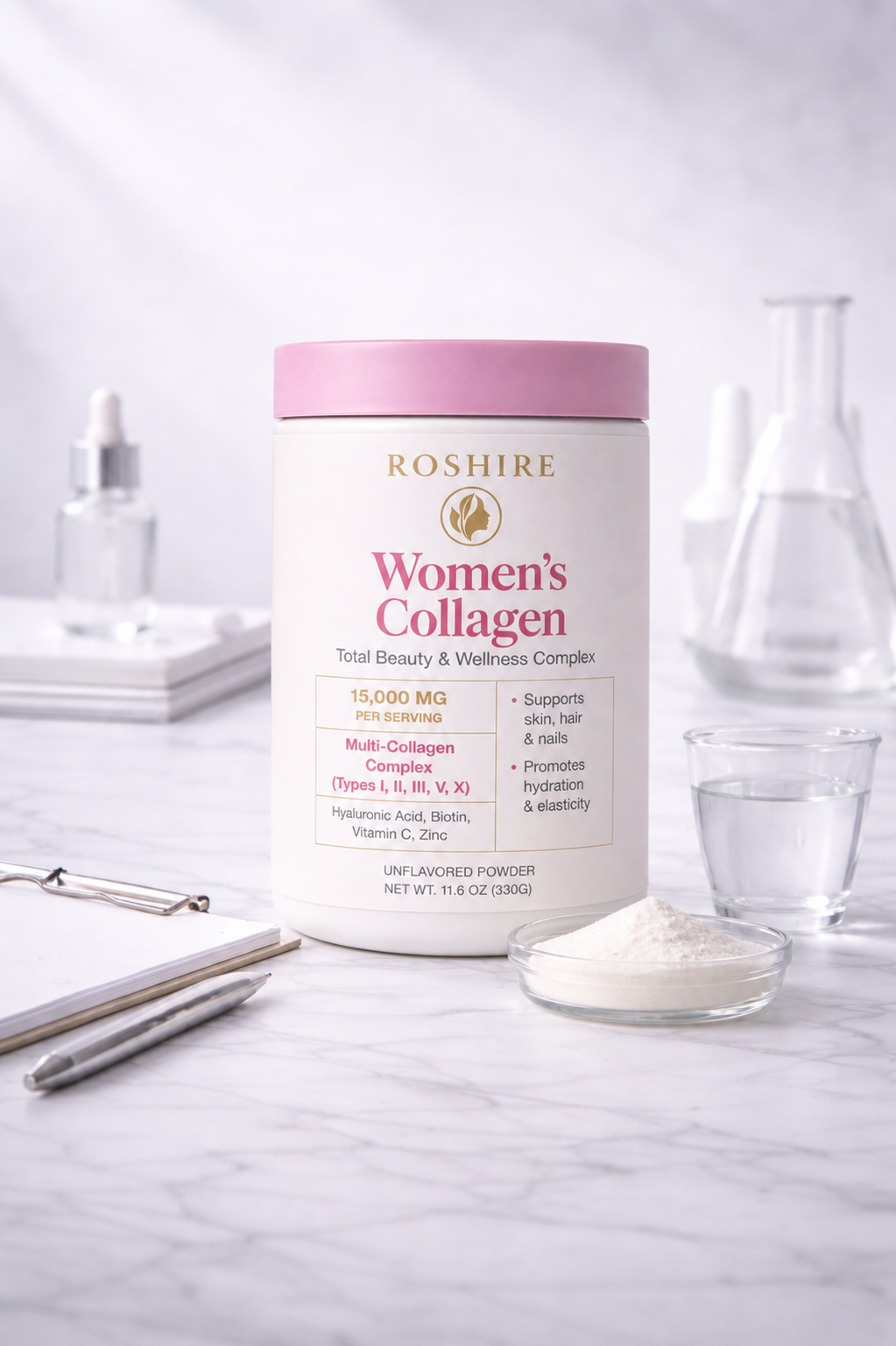 ROSHIRE Women's Collagen – Total Beauty & Wellness Complex
