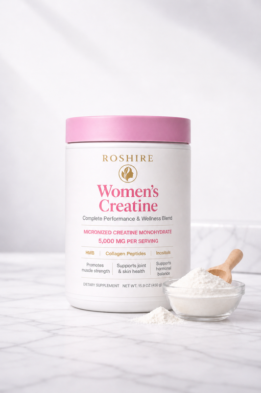 ROSHIRE Women’s Creatine – Micronized Creatine Monohydrate (5,000 mg)
