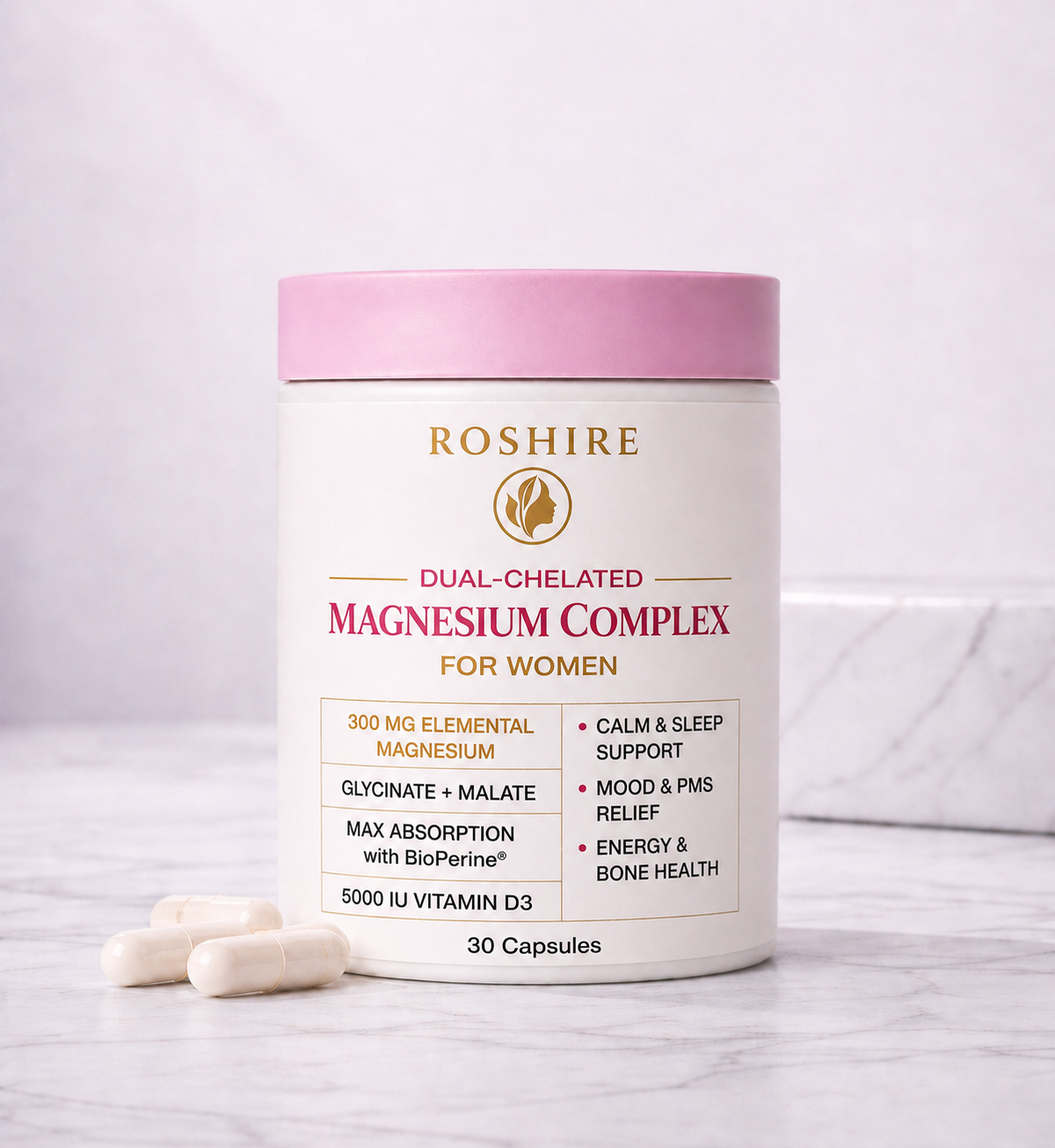 ROSHIRE Dual-Chelated Magnesium Complex for Women