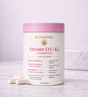 ROSHIRE Vitamin D3 + K2 Complex for Women